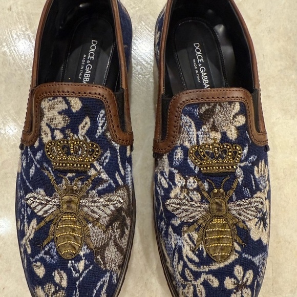 Dolce & Gabbana Blue and Brown Slip-On Loafers
Dolce & Gabbana - Picture 1 of 8